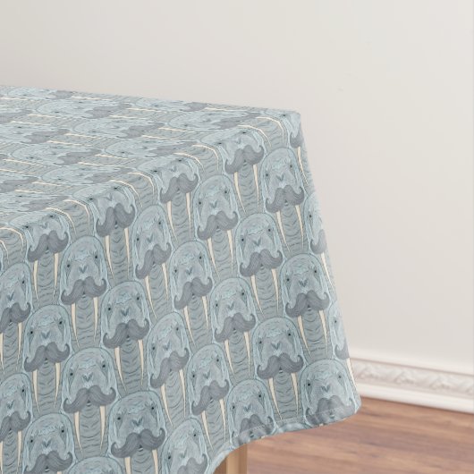 Walrus Mustache Pattern Tafelkleed (Voorbeeld)