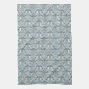 Walrus Mustache Pattern Theedoek