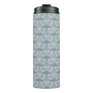 Walrus Mustache Pattern Thermosbeker