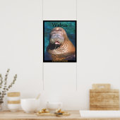 Walrus Ogen Gesloten Poster (Keuken)