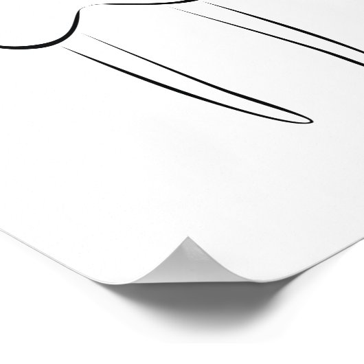 Walrus Outline Poster (Hoek)