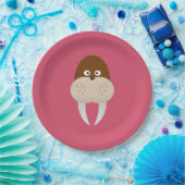 Walrus Papieren Bordje (Feest)