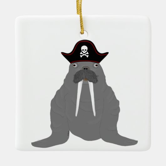 Walrus Pirate Ornament (Voorkant)
