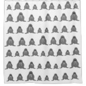 Walrus Shower Curtain Douchegordijn (Voorkant)