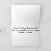 Walrus Valentijn Feestdagen Kaart (Binnen)