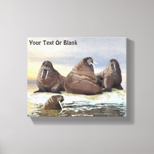 Walrus - Vier Broers Canvas Afdruk