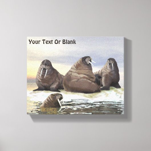 Walrus - Vier Broers Canvas Afdruk (Voorkant)