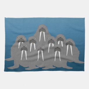 Walruses Kitchen Towel Theedoek