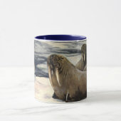 walrussen in de Arctische sneeuw van CE Swan Mok (Midden)