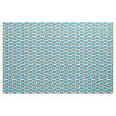 Walrussen op Icebergs Patterned Turquoise Blue Stof (Yard (91,4 cm))