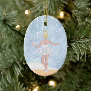 Wals van Snowflakes Nutkraker Ballet Kerstmis Keramisch Ornament