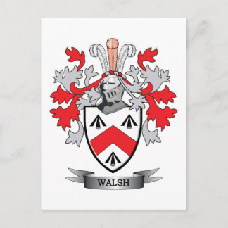Walsh-Coat-of-Arms Briefkaart