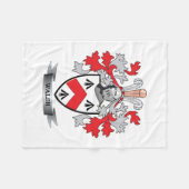 Walsh Coat of Arms Fleece Deken (Voorkant (Horizontaal))