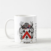 Walsh Family Coat of Arm mok (Links)