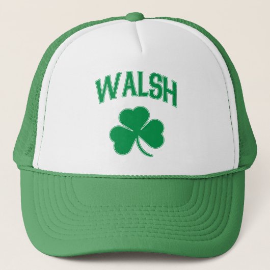 Walsh Irish Shamrock Trucker Pet (Voorkant)