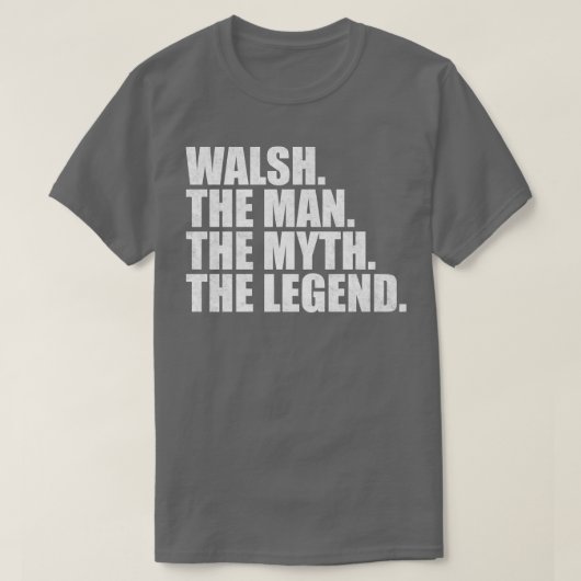WalshWalsh Achternaam Walsh Surna T-shirt (Design voorkant)