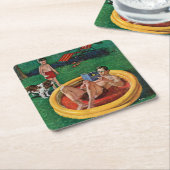 Walspool Vierkante Kartonnen Onderzetter (Schuin)