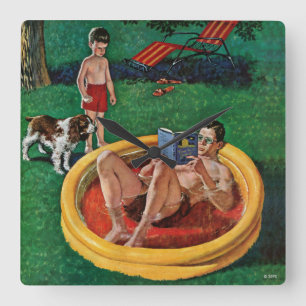 Walspool Vierkante Klok