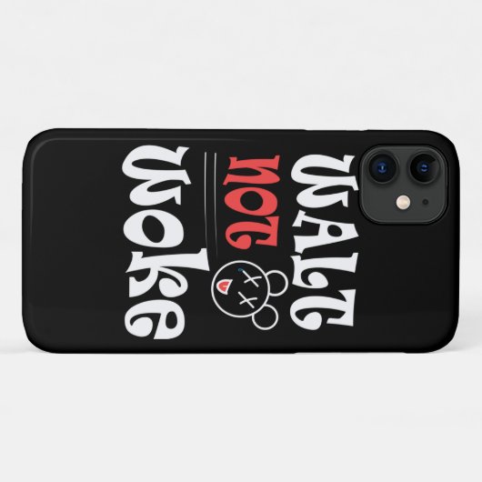 Walt Not Woke sarcastic Essential Case-Mate iPhone Case (Achterkant (horizontaal))