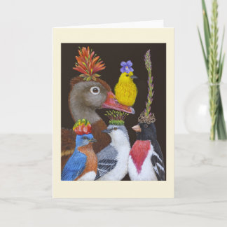 Walt the Warbler and Friends wenskaart Bedankkaart