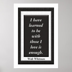 Walt Whitman - affiche artistique