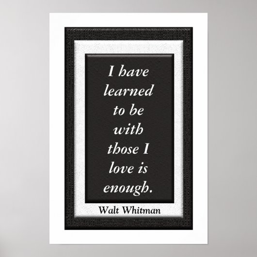 Walt Whitman - art poster (Voorkant)