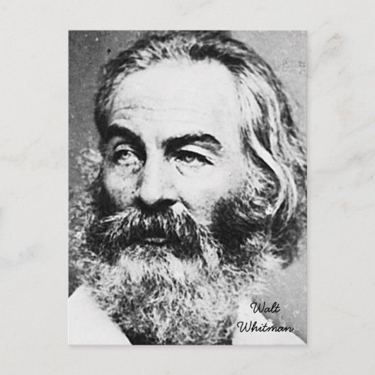 Walt Whitman Briefkaart (Voorkant)