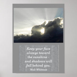 Walt Whitman citaat - kunstprint Poster
