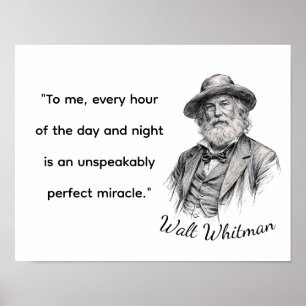 Walt Whitman Citaten Voor Leven Poster