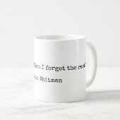 Walt Whitman Citation d'amour littéraire Mug (Devant droit)