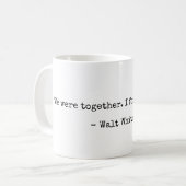 Walt Whitman Citation d'amour littéraire Mug (Devant gauche)