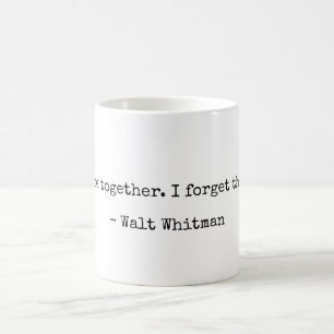 Walt Whitman Citation d'amour littéraire Mug