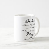 Walt Whitman Cite La Chanson De Moi-Même Café Mug (Devant droit)