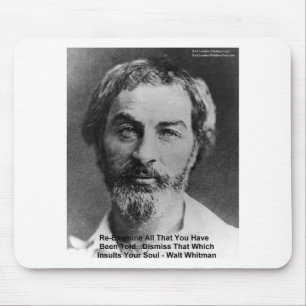 Walt Whitman "De Ziel Beledigen" Citaat Cadeaus & Muismat