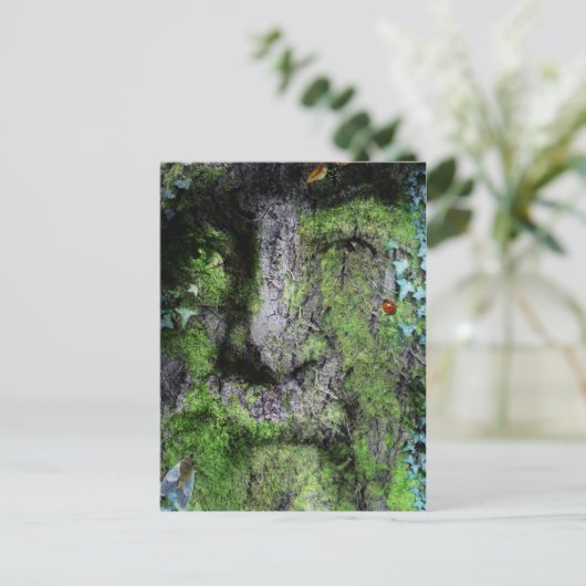 "Walt Whitman: Het Groene Man" Briefkaart (Staand voorkant)