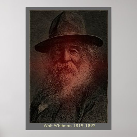 Walt Whitman - Portrait Poster (Voorkant)