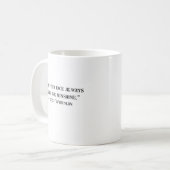 Walt Whitman Positive Quote Coffee Mug (Devant gauche)