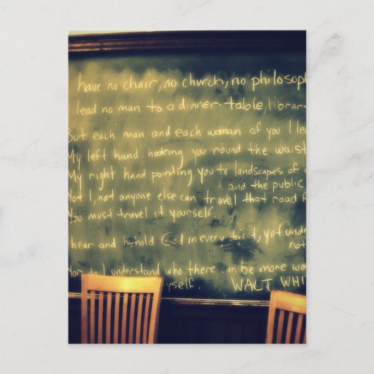 walt whitman Quote Briefkaart (Voorkant)