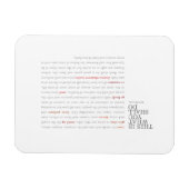 Walt Whitman Quote magneet (Horizontaal)