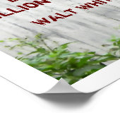 Walt Whitman quote - poster (Hoek)