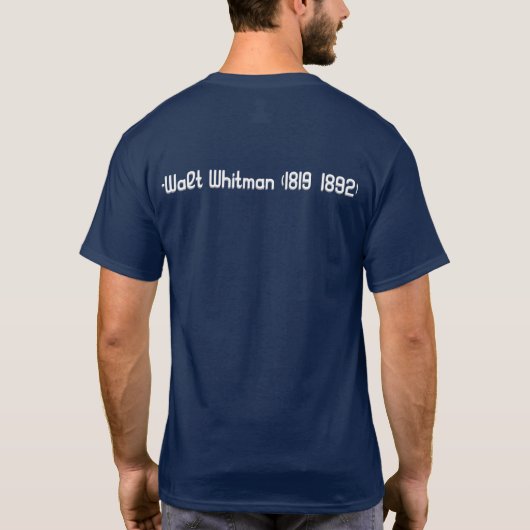 Walt Whitman T Shirt (Achterkant)