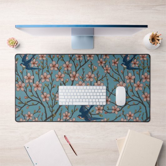 Walter Crane Almond Blossom & Swallow Bureaumat (Kantoor 1)