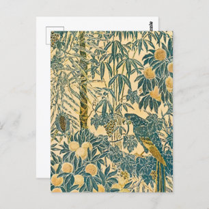 Walter Crane - Art Nouveau Macaw Pattern Briefkaart