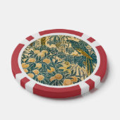 Walter Crane -  Art Nouveau Macaw Pattern Poker Chips (Enkel)