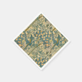 Walter Crane - Art Nouveau Macaw Pattern Servet (Hoek)