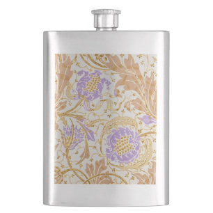 Walter Crane Arts and Crafts Paarse Bloemenkunst Flacon