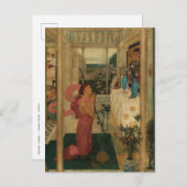 Walter Crane - Carte postale de l'autel de l'amour (Devant / Derrière)