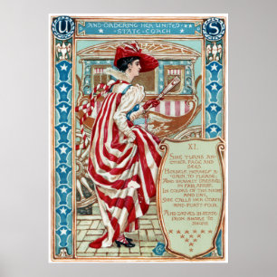 Walter Crane Columbia's Courtship Verenigde Staten Poster