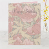 Walter Crane Flowers Carte d'anniversaire (Fleur jaune)