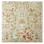 Walter Crane het huis dat Jack bouwde Tegeltje (Voorkant)